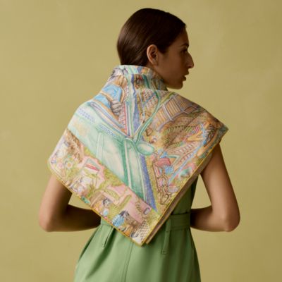 スカーフリング 《Hシュヴァル》 - イエロー | Hermès - エルメス-公式